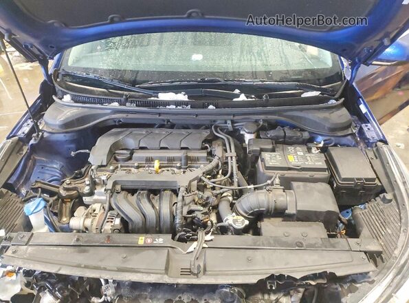 3KPC24A63NE187668 2022 HYUNDAI ACCENT Blue უკანა სალონის ხედი