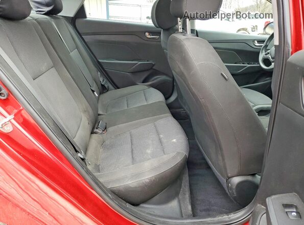 3KPC24A64NE162178 2022 HYUNDAI ACCENT Red Вид задніх сидінь