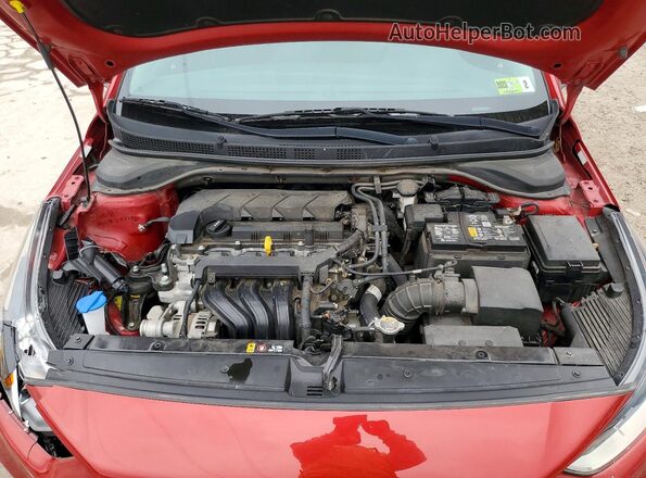 3KPC24A64NE162178 2022 HYUNDAI ACCENT Red Вид задньої частини салону