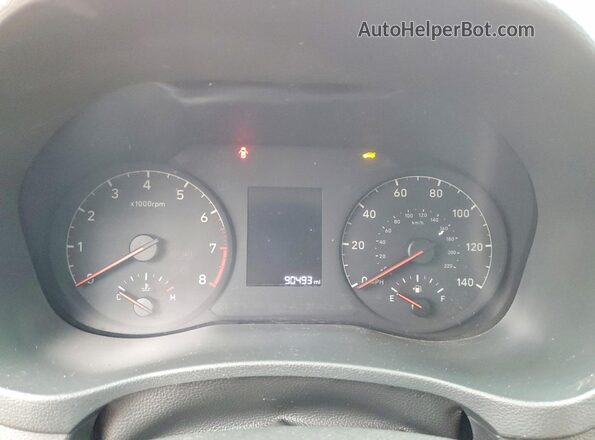 3KPC24A64NE162178 2022 HYUNDAI ACCENT Red Вид щитка приладів