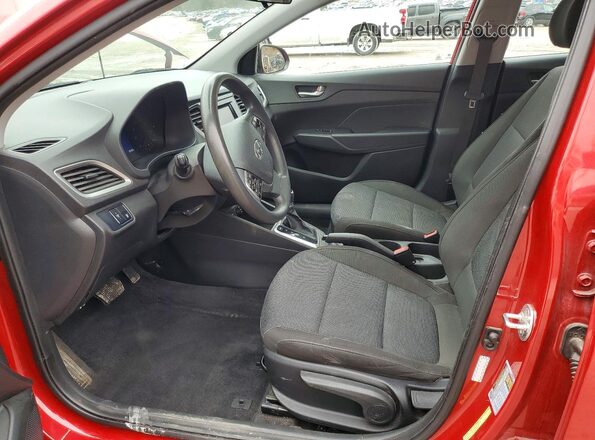 3KPC24A64NE162178 2022 HYUNDAI ACCENT Red Вид салону спереду