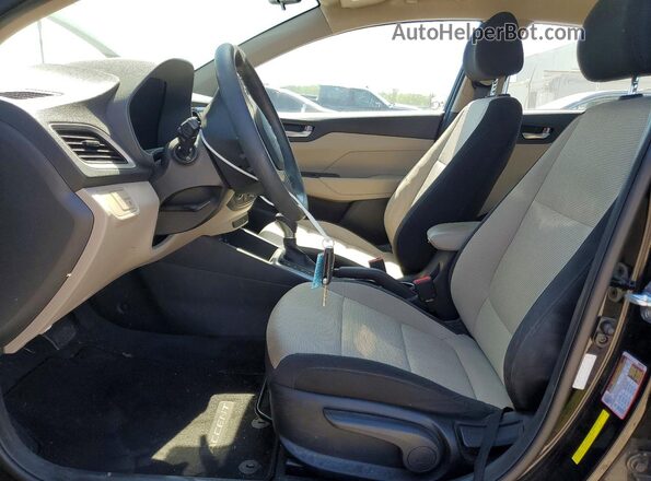 3KPC24A64NE162634 2022 HYUNDAI ACCENT Black Front interior view