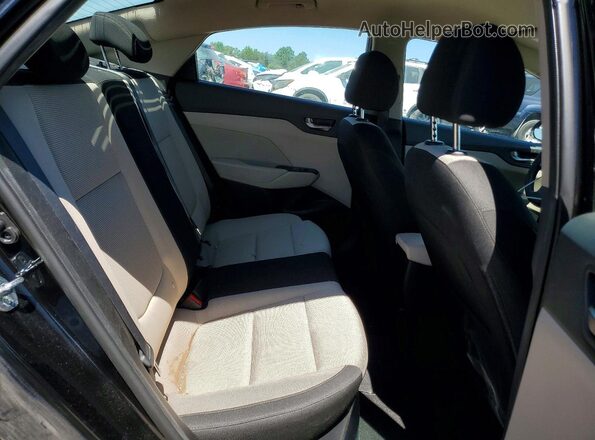 3KPC24A64NE162634 2022 HYUNDAI ACCENT Black Rear seats view