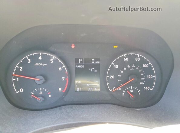 3KPC24A64NE162634 2022 HYUNDAI ACCENT Black Instrument cluster view