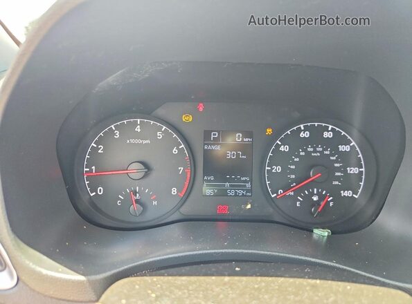 3KPC24A65LE093305 2020 HYUNDAI ACCENT Gray ხელსაწყოთა პანელის ხედი
