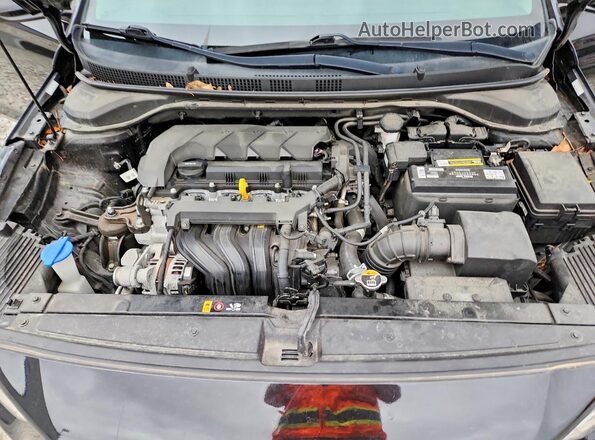 3KPC24A65ME131519 2021 HYUNDAI ACCENT Black Widok wnętrza z tyłu