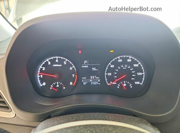 3KPC24A65ME133559 2021 HYUNDAI ACCENT Gray Вид щитка приладів