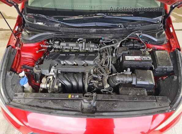 3KPC24A65ME134484 2021 HYUNDAI ACCENT Red უკანა სალონის ხედი