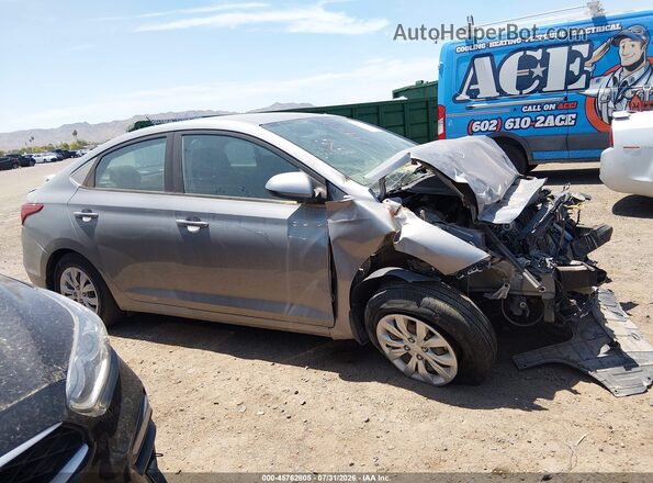 3KPC24A65ME139507 2021 HYUNDAI ACCENT Gray Widok wnętrza z tyłu