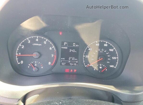 3KPC24A65ME149311 2021 HYUNDAI ACCENT Gray Instrument cluster view