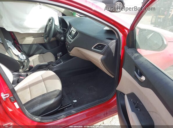 3KPC24A65NE154364 2022 HYUNDAI ACCENT Red წინა სალონის ხედი