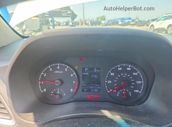 3KPC24A66LE113948 2020 HYUNDAI ACCENT White Instrument cluster view