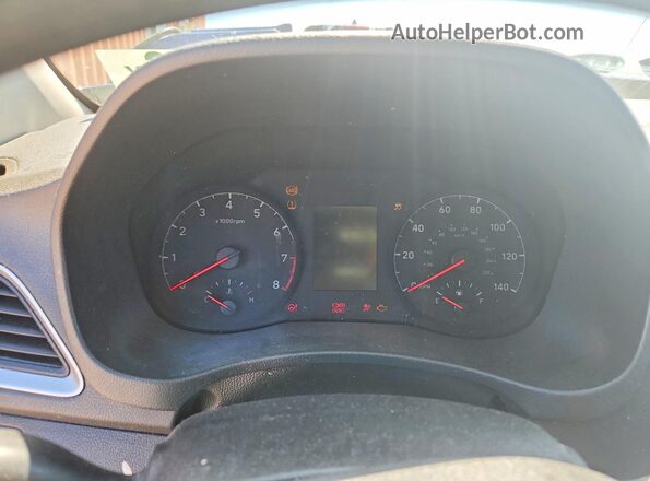 3KPC24A66ME129021 2021 HYUNDAI ACCENT Blue Vista del cuadro de instrumentos