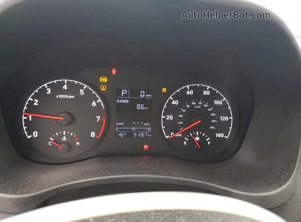 3KPC24A66ME129875 2021 HYUNDAI ACCENT Silver Вид щитка приладів