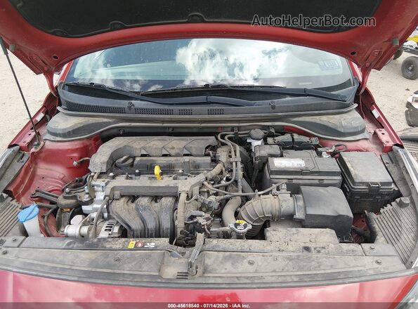 3KPC24A66ME134672 2021 HYUNDAI ACCENT Red Вид ззаду