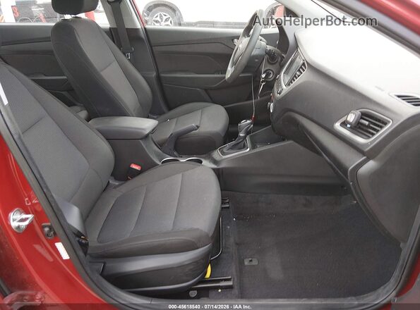 3KPC24A66ME134672 2021 HYUNDAI ACCENT Red Вид салону спереду