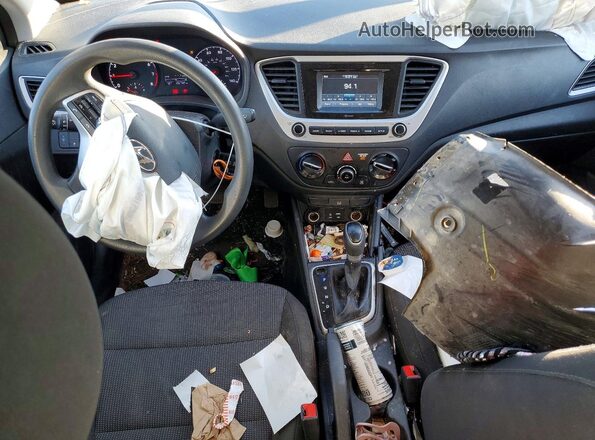 3KPC24A66ME138219 2021 HYUNDAI ACCENT Silver წინა პანელის ხედი