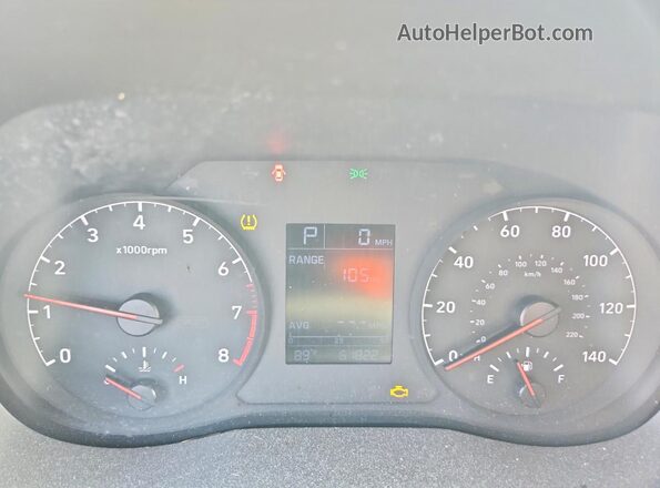 3KPC24A66ME146594 2021 HYUNDAI ACCENT Черный Вид щитка приборов