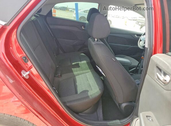 3KPC24A66NE158052 2022 HYUNDAI ACCENT/L Burgundy Vista de los asientos traseros
