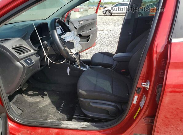 3KPC24A66NE158052 2022 HYUNDAI ACCENT/L Burgundy Vista interior delantera