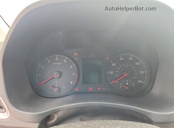 3KPC24A67LE104708 2020 HYUNDAI ACCENT Silver Instrument cluster view
