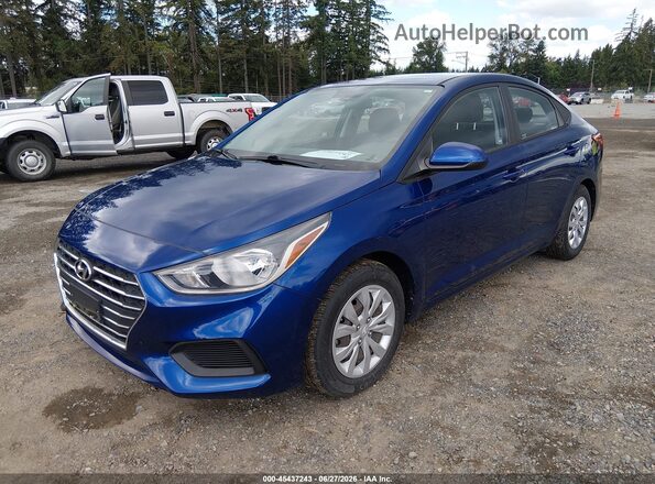 3KPC24A67LE118513 2020 HYUNDAI ACCENT Blue Vista tres cuartos delantera izquierda