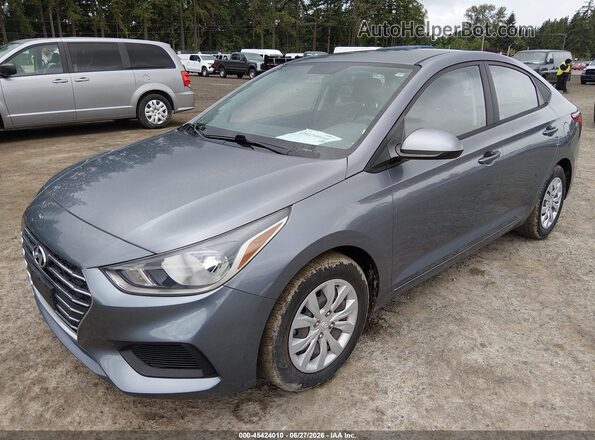 3KPC24A67LE118706 2020 HYUNDAI ACCENT Gray Առջևի ձախ երեք քառորդ տեսարան