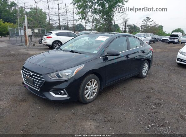 3KPC24A67LE122853 2020 HYUNDAI ACCENT Черный Передняя левая четверть