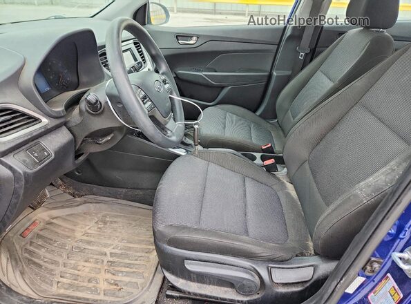 3KPC24A67ME147611 2021 HYUNDAI ACCENT Blue Widok wnętrza z przodu