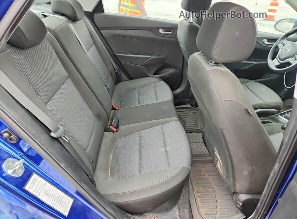 3KPC24A67ME147611 2021 HYUNDAI ACCENT Blue Widok tylnych siedzeń