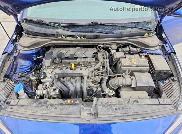 3KPC24A67ME147611 2021 HYUNDAI ACCENT Blue Widok wnętrza z tyłu