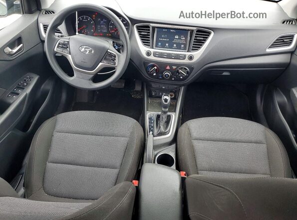 3KPC24A67NE176494 2022 HYUNDAI ACCENT Black Առջևի վահանակի տեսք