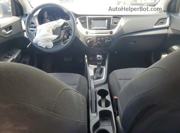 3KPC24A67NE183283 2022 HYUNDAI ACCENT Blue Widok deski rozdzielczej