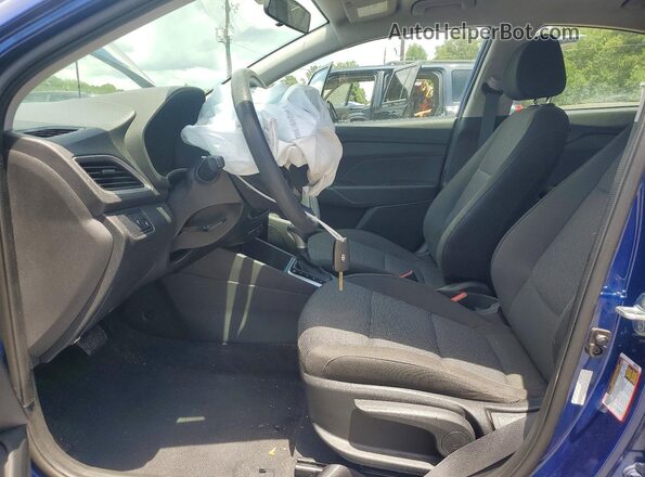3KPC24A67NE183283 2022 HYUNDAI ACCENT Blue Widok wnętrza z przodu
