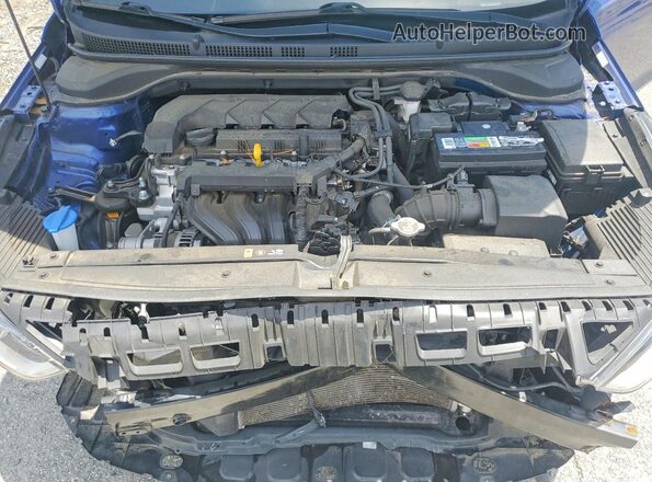 3KPC24A67NE183283 2022 HYUNDAI ACCENT Blue Widok wnętrza z tyłu