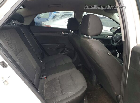 3KPC24A68LE099616 2020 HYUNDAI ACCENT White უკანა სავარძლების ხედი