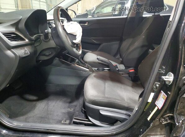 3KPC24A68LE114020 2020 HYUNDAI ACCENT Black Widok wnętrza z przodu