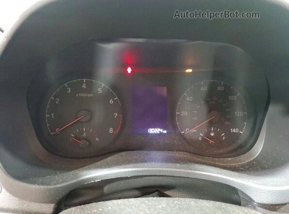 3KPC24A68LE114020 2020 HYUNDAI ACCENT Black Widok zestawu wskaźników