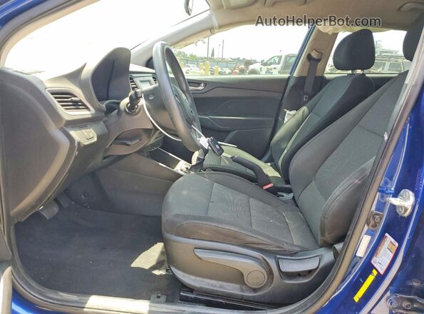 3KPC24A68LE115278 2020 HYUNDAI ACCENT Blue წინა სალონის ხედი