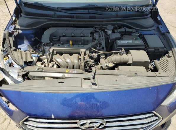 3KPC24A68LE115278 2020 HYUNDAI ACCENT Blue უკანა სალონის ხედი