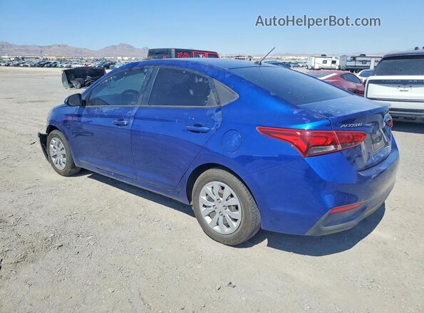 3KPC24A68ME147553 2021 HYUNDAI ACCENT Blue Trasero izquierdo