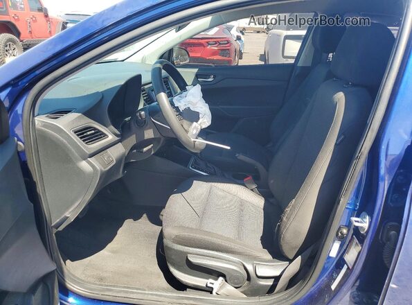 3KPC24A68ME147553 2021 HYUNDAI ACCENT Blue Vista interior delantera