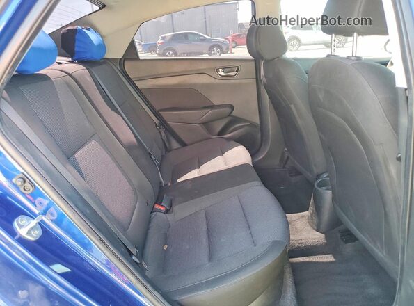 3KPC24A68ME147553 2021 HYUNDAI ACCENT Blue Vista de los asientos traseros