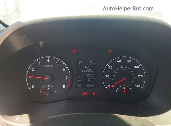 3KPC24A68ME147553 2021 HYUNDAI ACCENT Blue Vista del cuadro de instrumentos