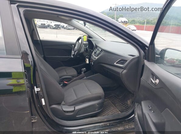 3KPC24A69LE120182 2020 HYUNDAI ACCENT Black წინა სალონის ხედი