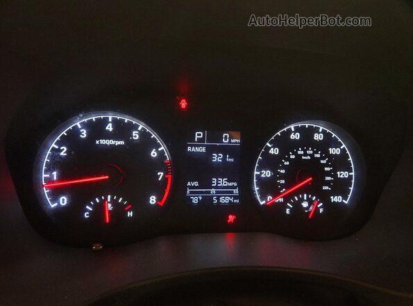 3KPC24A69ME134102 2021 HYUNDAI ACCENT Black ხელსაწყოთა პანელის ხედი
