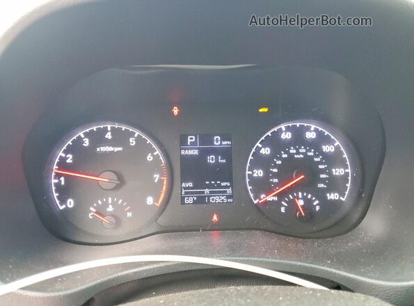 3KPC24A6XME131368 2021 HYUNDAI ACCENT Blue Widok zestawu wskaźników