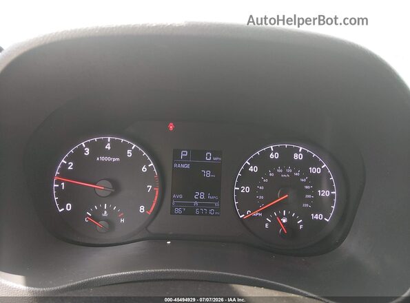 3KPC24A6XME138949 2021 HYUNDAI ACCENT White Հետևի նստատեղերի տեսք