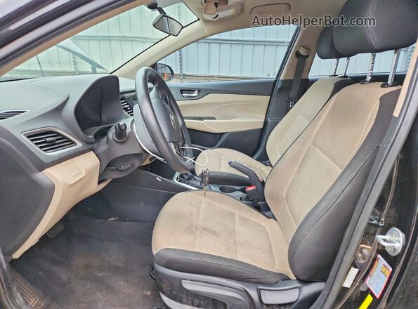 3KPC24A6XME146341 2021 HYUNDAI ACCENT Black Вид салону спереду