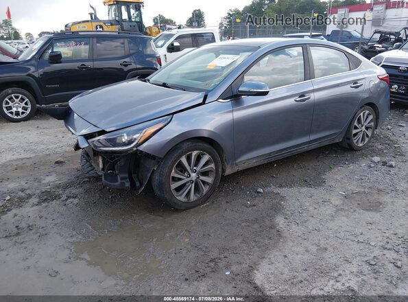 3KPC34A37KE069041 2019 HYUNDAI ACCENT Gray Առջևի ձախ երեք քառորդ տեսարան
